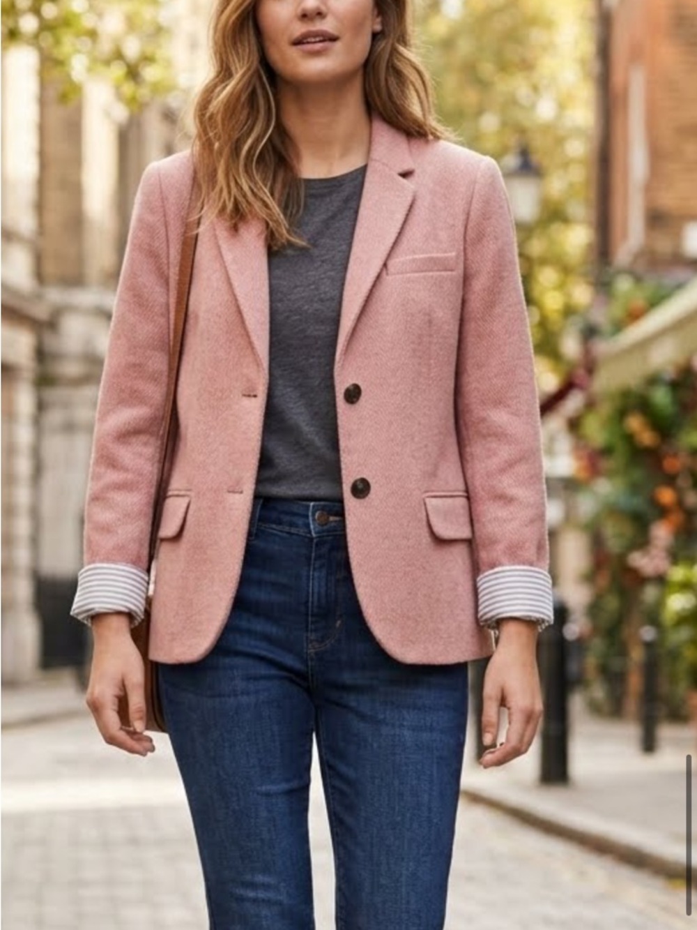 GAP Rose Pink Tailored Blazer Jacket
